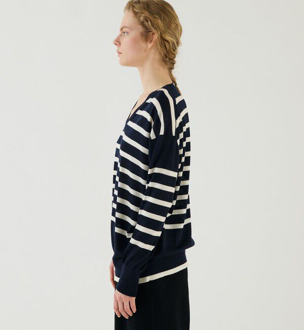 GALERIE VIE「プレーンウール Vネックプルオーバー」|ニット・セーター|