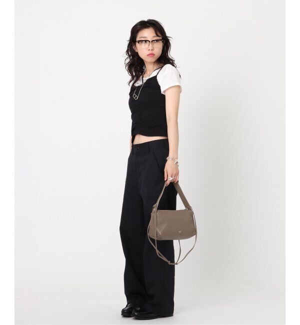  「【blancle/ ブランクレ】S.LETHER Trape 2way shoulder」|ショルダー・メッセンジャー|