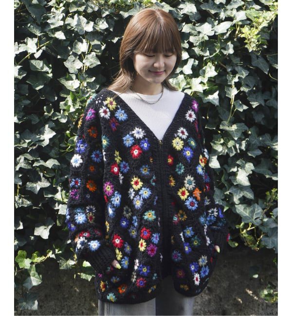 JOINT WORKS「MacMahon Knitting Mills  V-Neck Zip Cardigan-Diamond」|カーディガン|