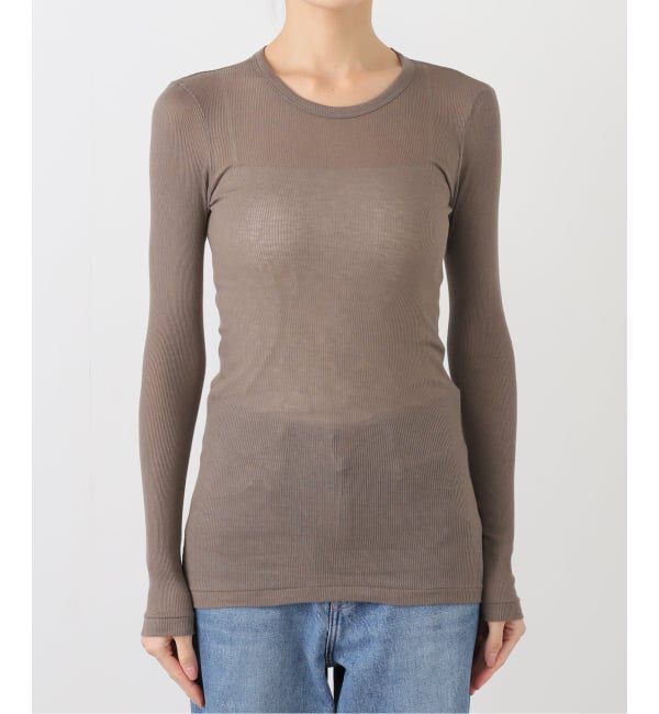 Plage「SOUPLE LUZ / スープレルース C/C RB C/N L/SL トップス」|Tシャツ・カットソー|