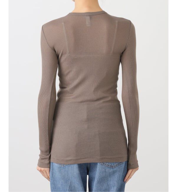 Plage「SOUPLE LUZ / スープレルース C/C RB C/N L/SL トップス」|Tシャツ・カットソー|