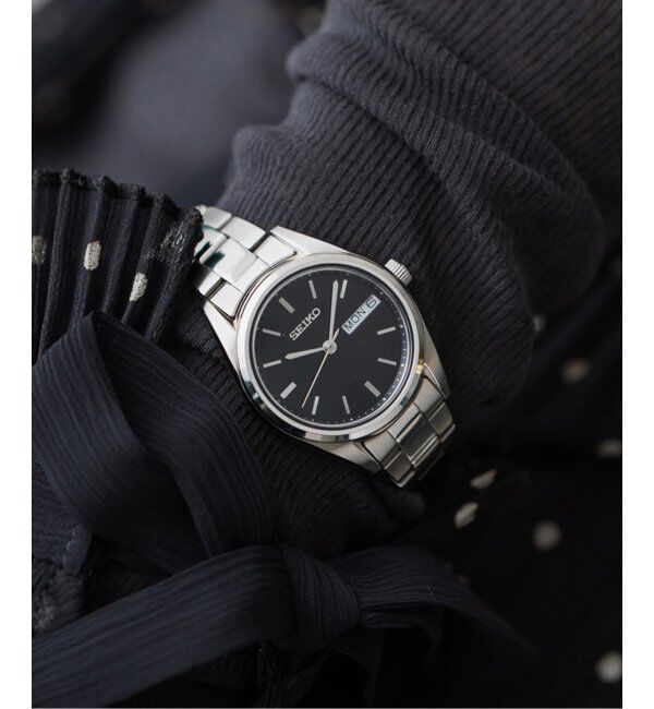 IENA「SEIKO/セイコー Exclusive IENAxHIROB 30mm Black【別注】」|腕時計|シルバー