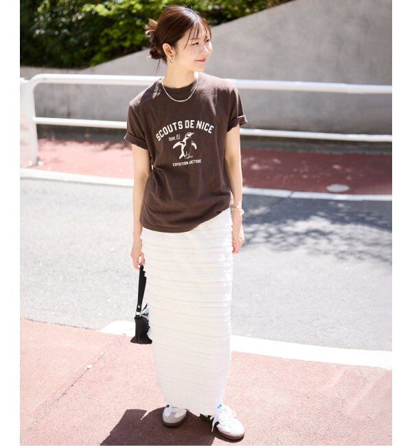 SLOBE IENA「《追加》フリルカットソータイトスカート」|スカート|