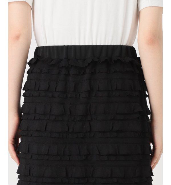 SLOBE IENA「《追加》フリルカットソータイトスカート」|スカート|