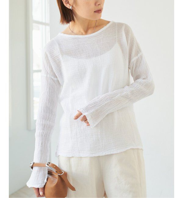 IENA「LES ATELIERS FRANCAIS DE CONFECTION ロングスリーブトップス」|シャツ・ブラウス|