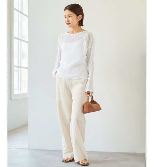 IENA「LES ATELIERS FRANCAIS DE CONFECTION ロングスリーブトップス」|シャツ・ブラウス|