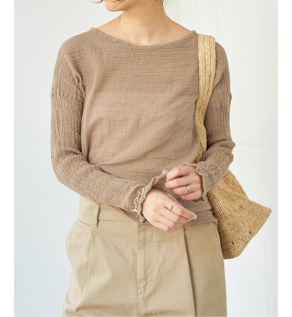 IENA「LES ATELIERS FRANCAIS DE CONFECTION ロングスリーブトップス」|シャツ・ブラウス|