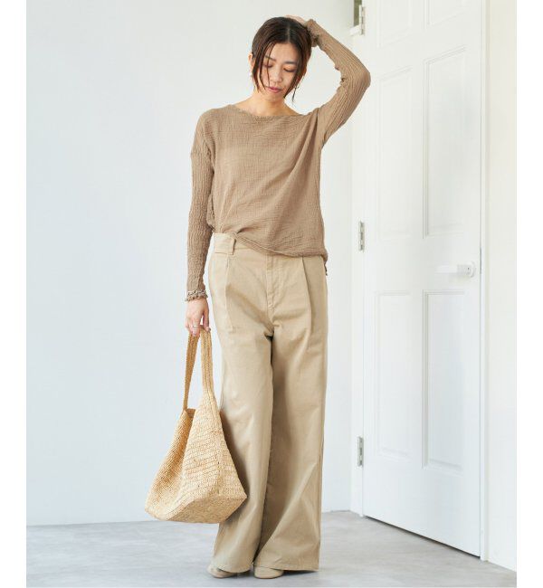 IENA「LES ATELIERS FRANCAIS DE CONFECTION ロングスリーブトップス」|シャツ・ブラウス|