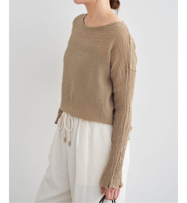 IENA「LES ATELIERS FRANCAIS DE CONFECTION ロングスリーブトップス」|シャツ・ブラウス|