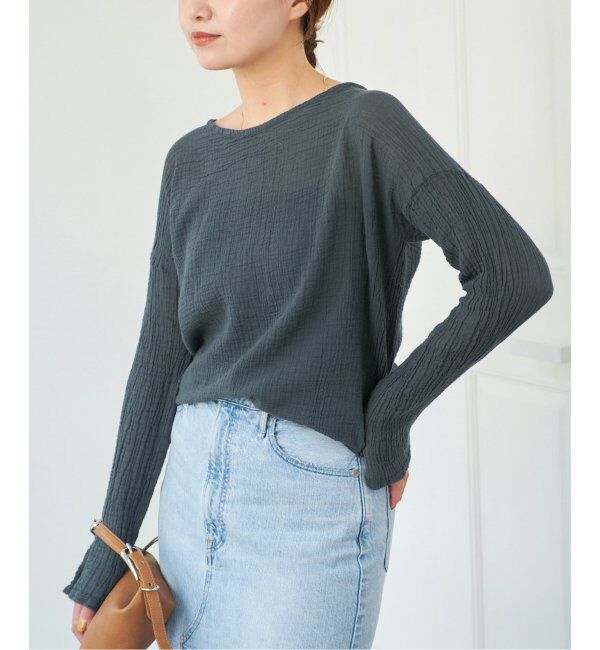 IENA「LES ATELIERS FRANCAIS DE CONFECTION ロングスリーブトップス」|シャツ・ブラウス|