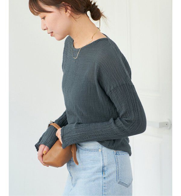 IENA「LES ATELIERS FRANCAIS DE CONFECTION ロングスリーブトップス」|シャツ・ブラウス|