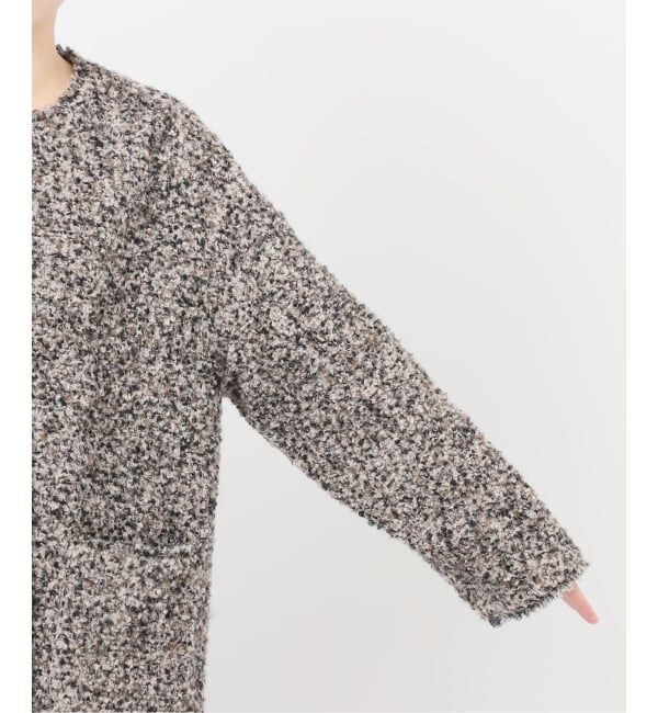 IENA ループヤーンノーカラージャケットコート ループヤーンノーカラージャケットコート（ノーカラージャケット