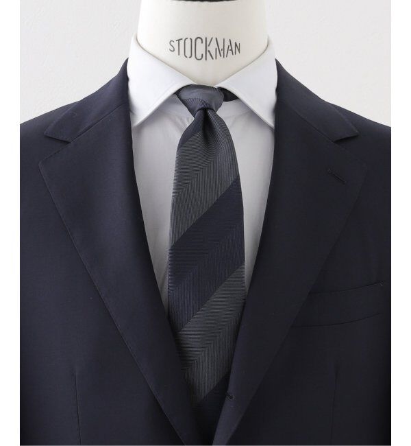 EDIFICE「AX ワイドストライプタイ EMME EFFE」|ネクタイ・蝶ネクタイ|グレーA