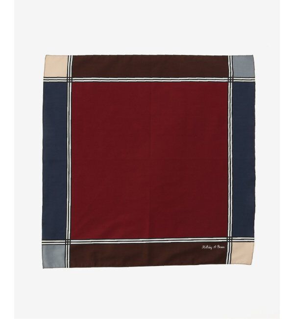EDIFICE「Holliday & Brown (ホリデー & ブラウン) Lined Handkerchiefs HBJ/44410」|バンダナ・スカーフ|