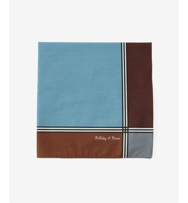EDIFICE「Holliday & Brown (ホリデー & ブラウン) Lined Handkerchiefs HBJ/44410」|バンダナ・スカーフ|ブルーベース