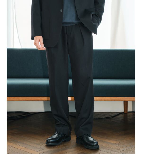 EDIFICE「ドビー ドスキン サイドアジャスト パンツ【セットアップ着用可】」|スラックス|