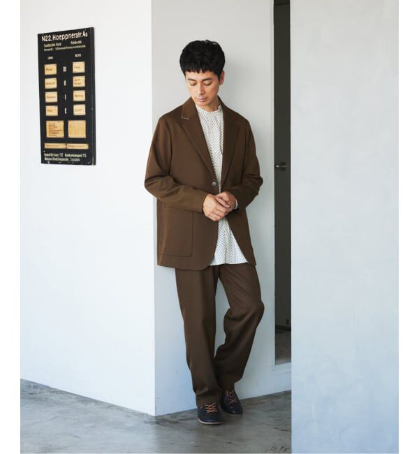 EDIFICE「ドビー ドスキン サイドアジャスト パンツ【セットアップ着用可】」|スラックス|