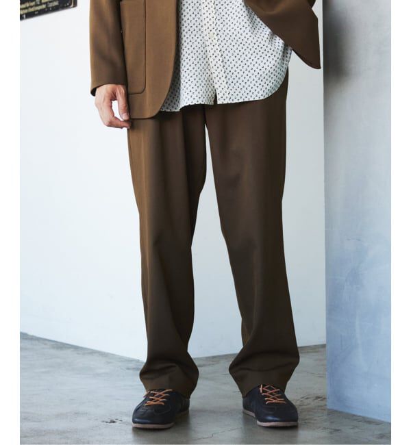 EDIFICE「ドビー ドスキン サイドアジャスト パンツ【セットアップ着用可】」|スラックス|