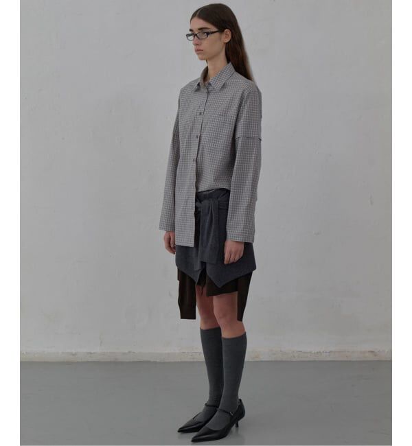 PULP「【Geek Office / ギークオフィス】LCDC TM / CHECKED LONG SHIRT」|シャツ・ブラウス|
