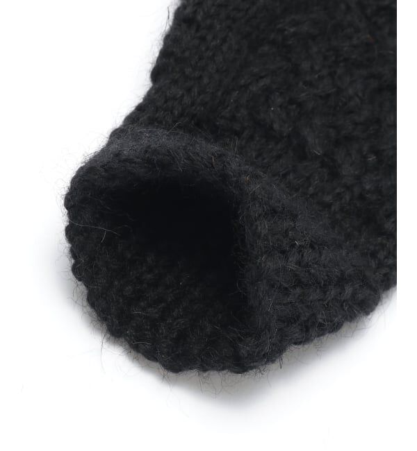 417 EDIFICE「【BLACK SHEEP / ブラックシープ】 HandKnit Cable Glove」|手袋|