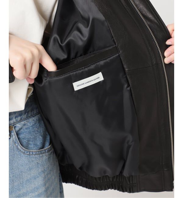 journal standard L'essage「【DUNST/ダンスト】 UNISEX OVERSIZED VINTAGE LEATHER B」|ライダースジャケット|