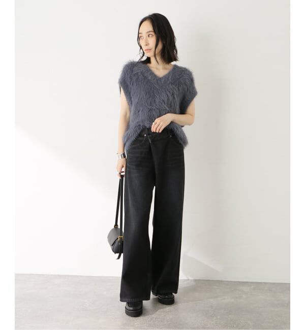 journal standard L'essage「12OZデニム5ポケットギャザーパンツ」|デニム|