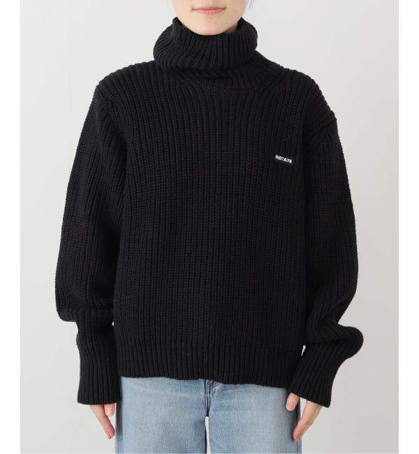 journal standard L'essage「【ROTATEローテート】Knit Turtleneck Jumper：ニット」|ニット・セーター|