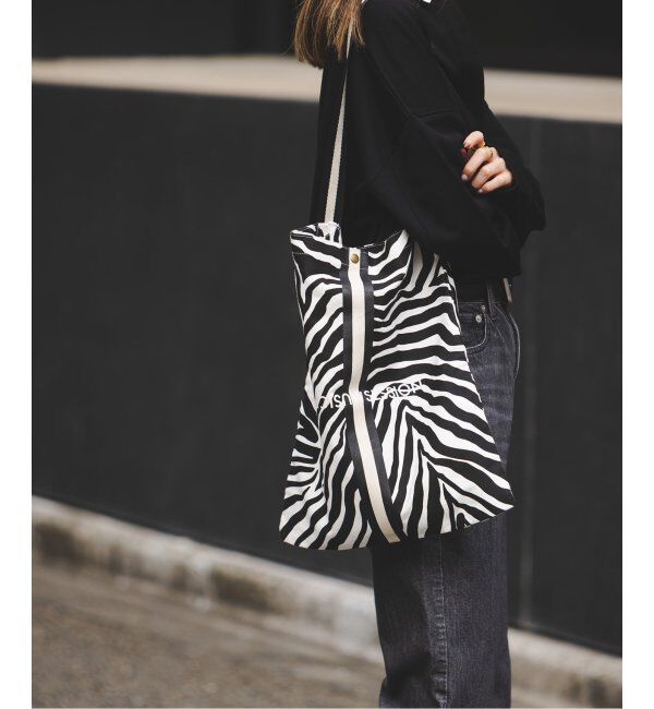 NOBLE「《WEB限定追加》N.Jam/エヌジャム キャンバススモールバッグ4(ゼブラ・レオパード)」|トートバッグ|