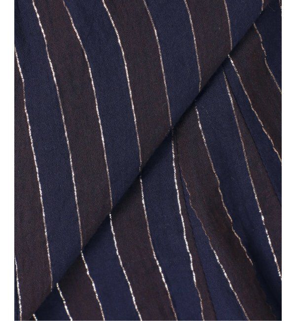 Spick and Span「HYU ストライプギャザーフレアスカート」|スカート|