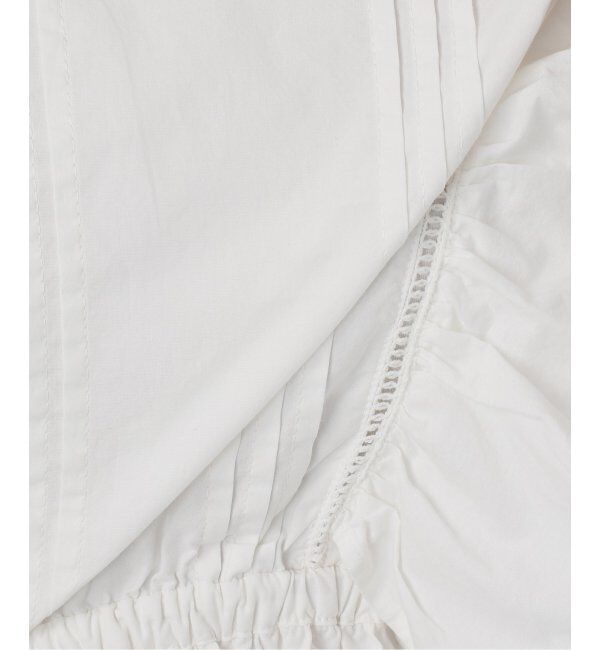 U by SPICK&SPAN「コットンフリルピンタックブラウス」|シャツ・ブラウス|