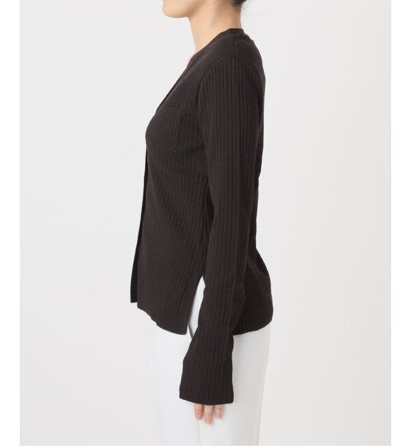 NOBLE「ナローワイドリブVカーディガン」|ニット・セーター|