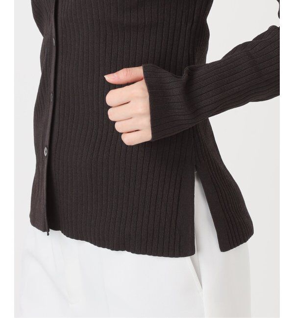 NOBLE「ナローワイドリブVカーディガン」|ニット・セーター|