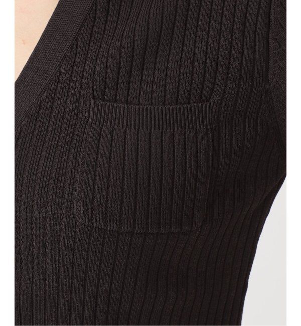 NOBLE「ナローワイドリブVカーディガン」|ニット・セーター|