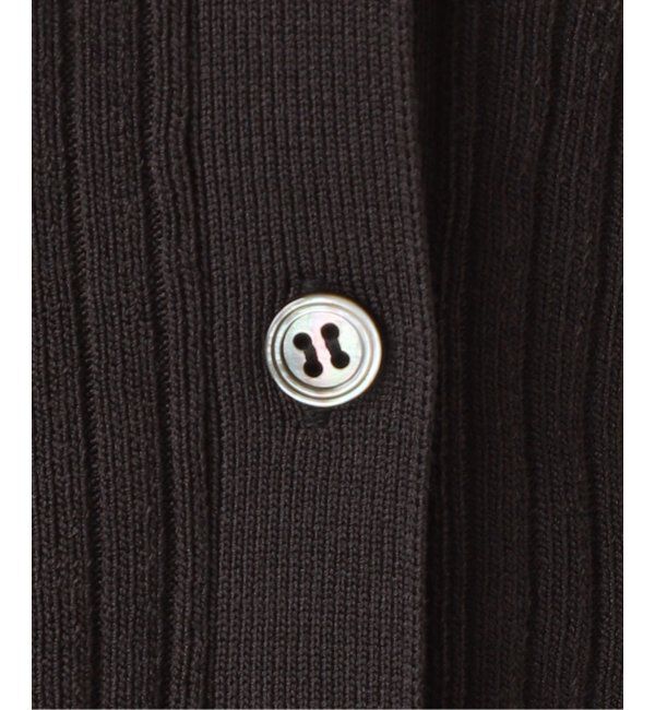 NOBLE「ナローワイドリブVカーディガン」|ニット・セーター|