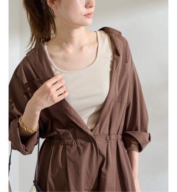 FRAMeWORK「≪新色追加≫2WAYベアテレコタンク」|タンクトップ|ベージュ