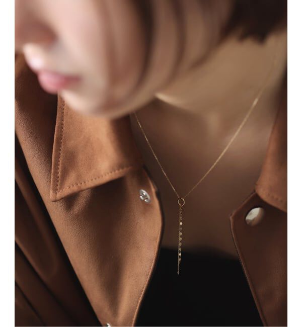 Lilas by Spick&Span「《WEB限定》リング*チェーンネックレス K10」|ネックレス|