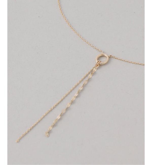 Lilas by Spick&Span「《WEB限定》リング*チェーンネックレス K10」|ネックレス|
