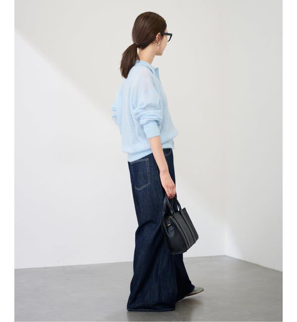 FRAMeWORK「シアーシャギー衿付きカーディガン」|カーディガン|