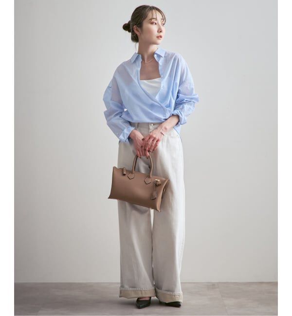 NOBLE「《26SS先行予約》シアーストライプ2wayシャツ」|シャツ・ブラウス|