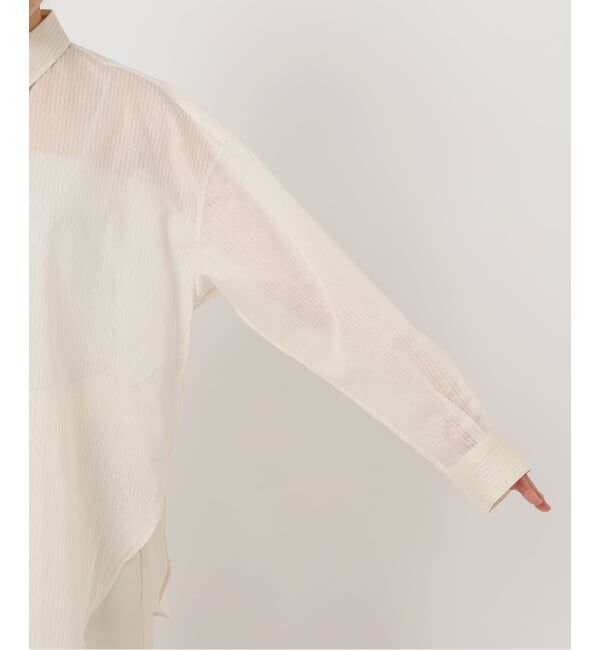 NOBLE「《26SS先行予約》シアーストライプ2wayシャツ」|シャツ・ブラウス|