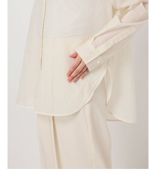 NOBLE「《26SS先行予約》シアーストライプ2wayシャツ」|シャツ・ブラウス|