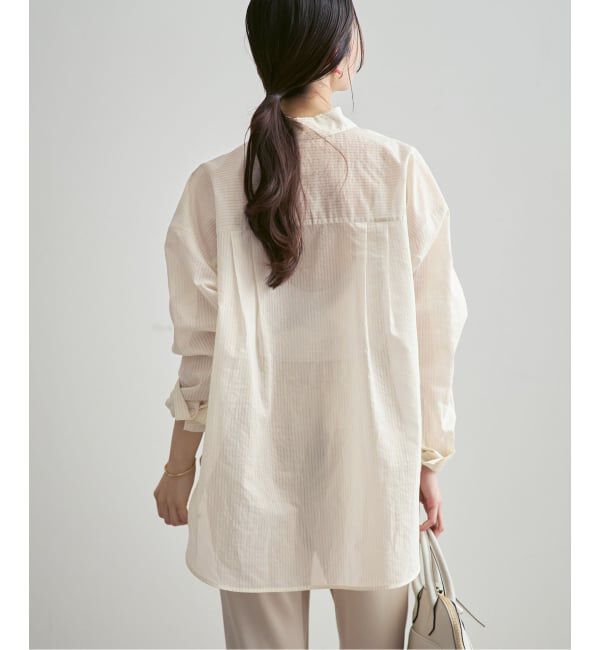 NOBLE「《26SS先行予約》シアーストライプ2wayシャツ」|シャツ・ブラウス|