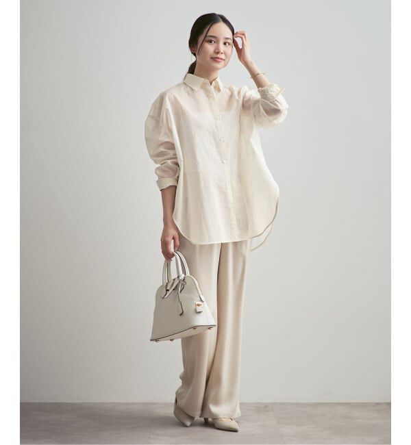 NOBLE「《26SS先行予約》シアーストライプ2wayシャツ」|シャツ・ブラウス|