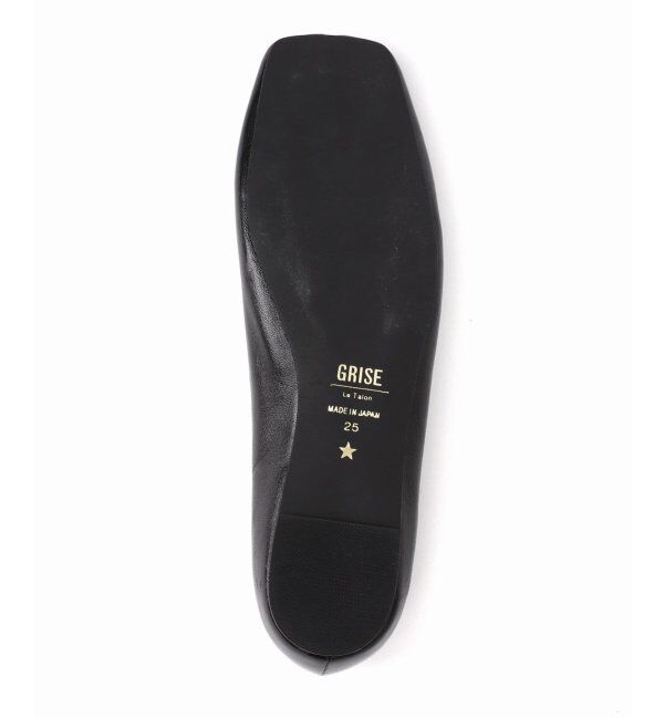  「《追加》GRISEレザースクエアプリーツフラット」|その他|