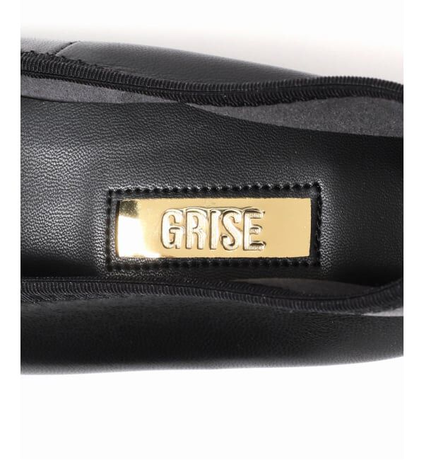 GRISE「《追加》GRISE5.5cmレザースクエアストレッチパンプス」|パンプス|