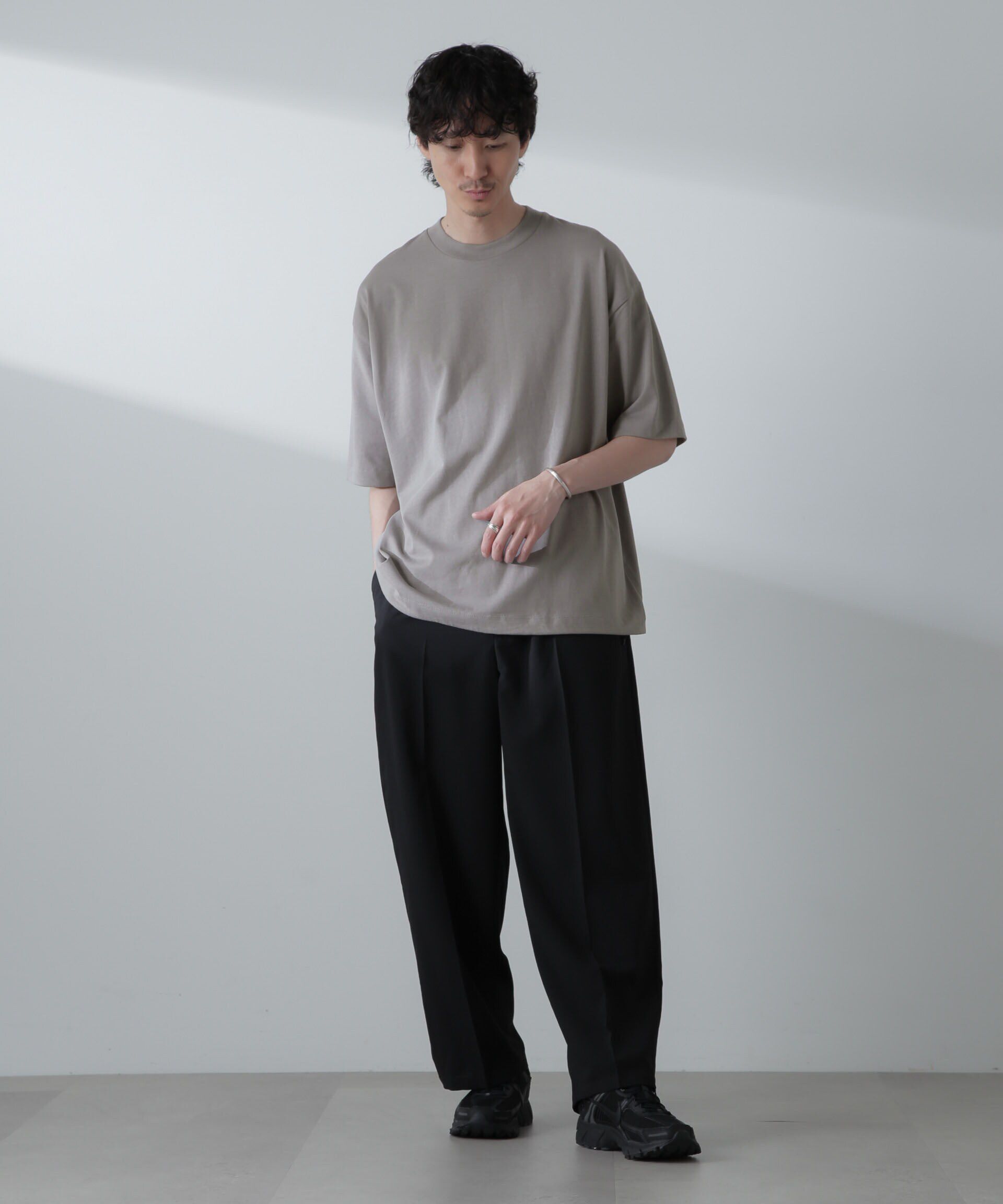 nano･universe「NORMANBROS別注 ドローコードBIGTシャツ 半袖」|Tシャツ・カットソー|