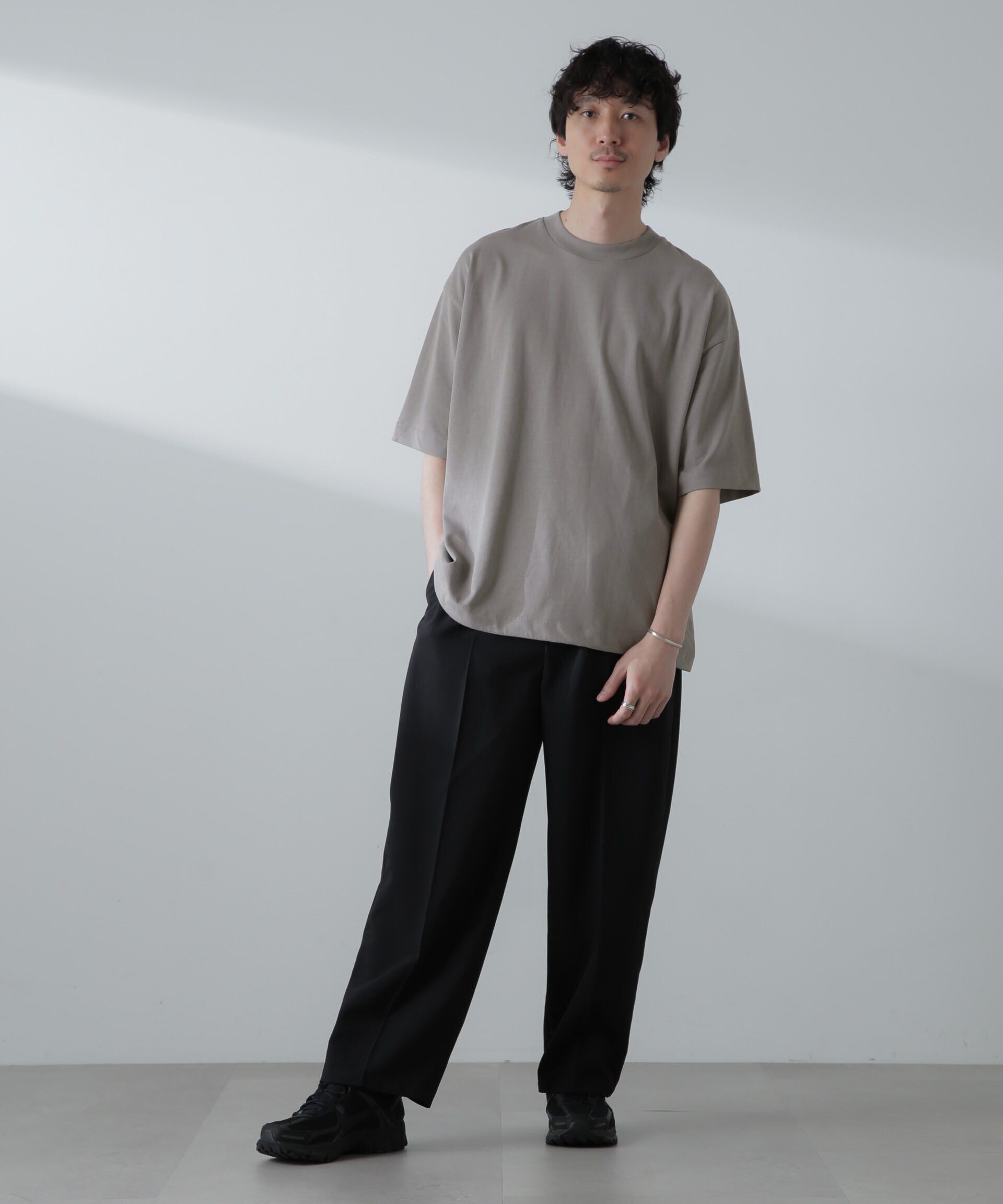 nano･universe「NORMANBROS別注 ドローコードBIGTシャツ 半袖」|Tシャツ・カットソー|