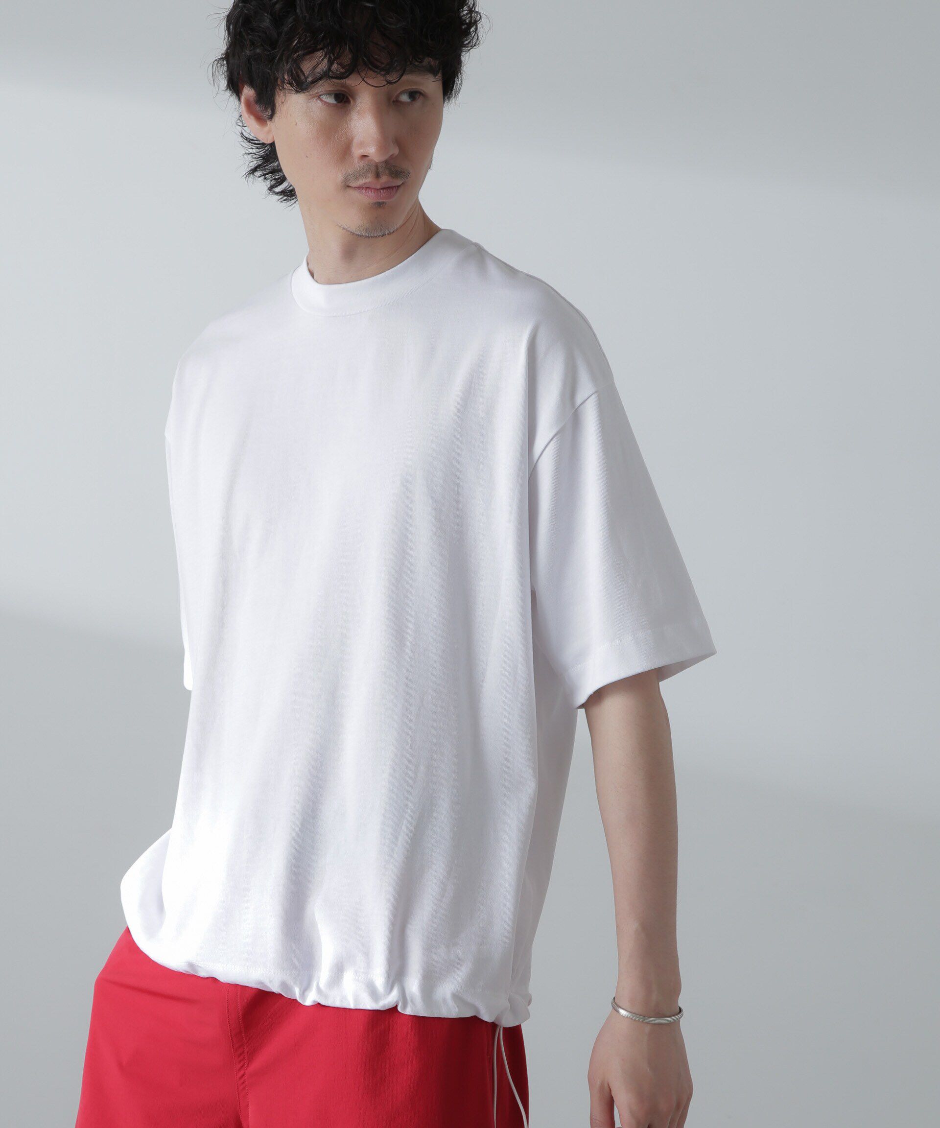 nano･universe「NORMANBROS別注 ドローコードBIGTシャツ 半袖」|Tシャツ・カットソー|