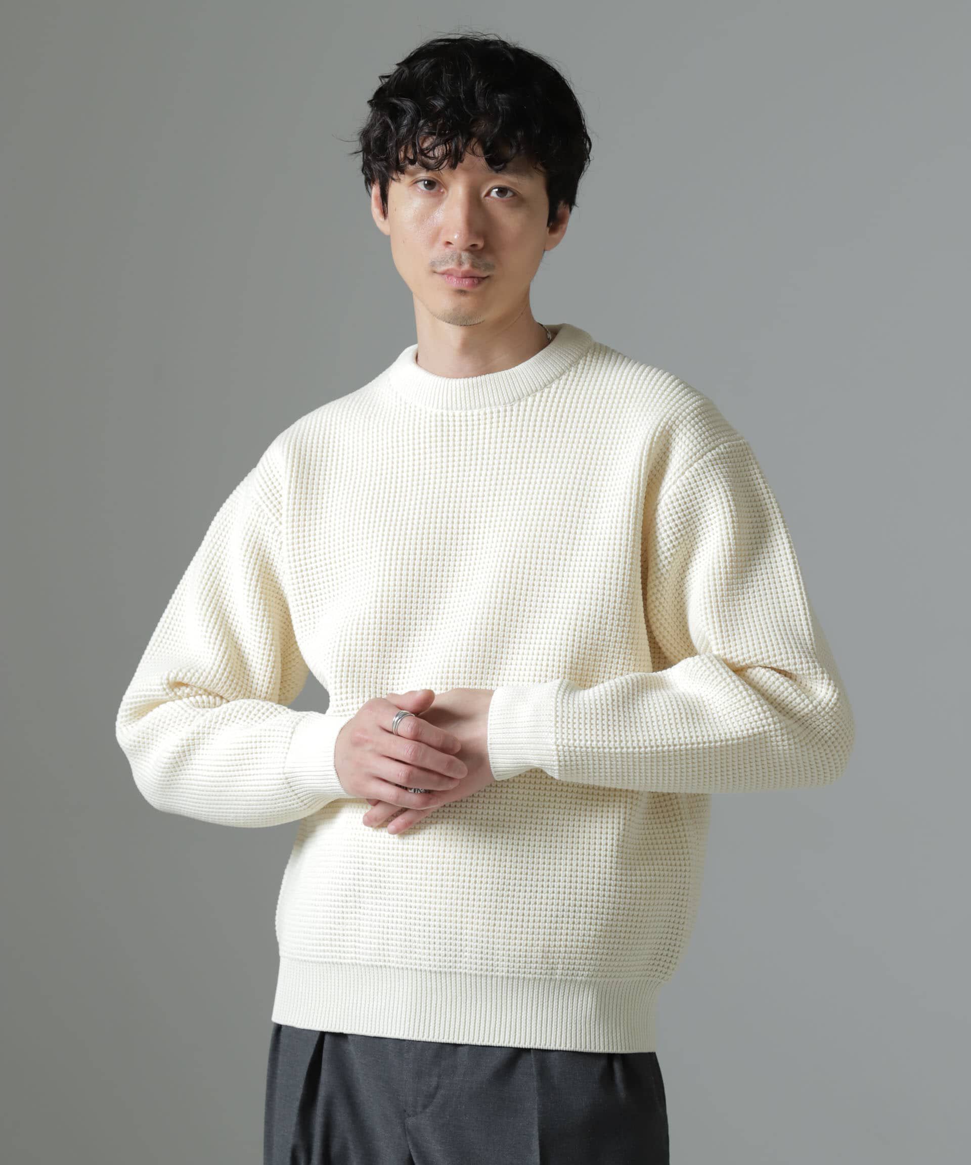 nano･universe「スポンディッシュ クルーネック」|ニット・セーター|