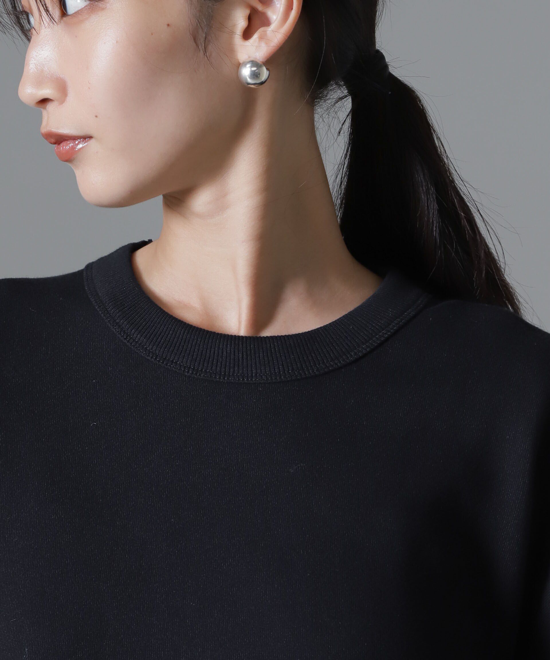 nano･universe「バックオープンディティール裏毛トップス」|Tシャツ・カットソー|